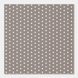 Papier Peint Polka Dot Motif Taupe Brown Élégant élégant