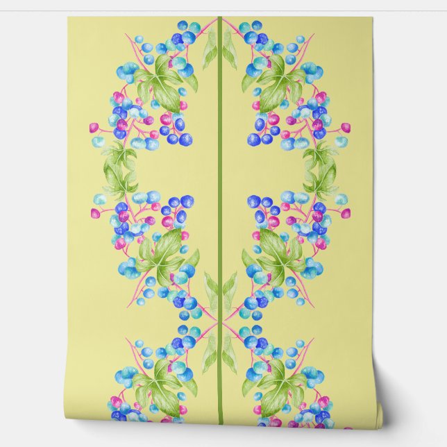 Papier Peint Porcelain Berries on a  (Déroulement)