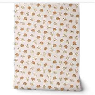 Papier Peint Porcupine Champignon Lumière Brown