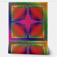 Porte-peaux Abstrait multicolore Peel and Stick