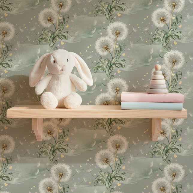 Papier Peint Pouponnière de bébé Dandelion lunaire (Créateur téléchargé)