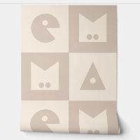 Papier peint pour bébé à quatre lettres nom de béb