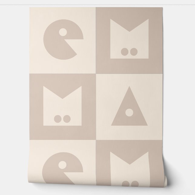 Papier peint pour bébé à quatre lettres nom de béb (Déroulement)