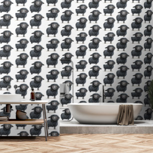 Papier peint pour mouton noir