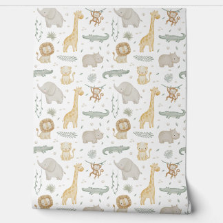 Papier Peint pour Nursery Safari | Papier Peint An