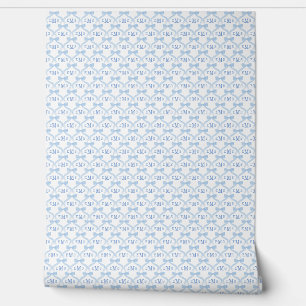 Papier Peint Preppy Monogram Baby Boy Nursery