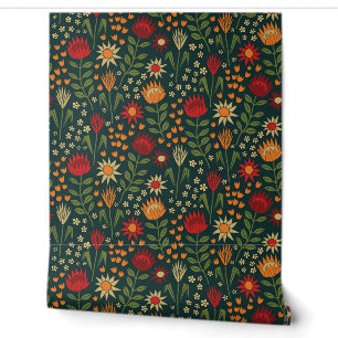 Papier Peint Protea Floral Block Imprimer Millefleur darnes