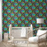 Puissance des fleurs - Colorée Paix Signal Motif 1