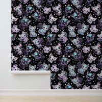 Purple et Turquoise Kawaii Chat Bat Cute Gothique