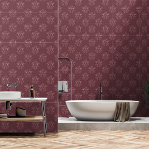 Papier Peint Purple Floral Classic Vintage Élégant