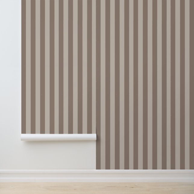 Papier Peint Raffiné Elégant Gris Beige (Application)