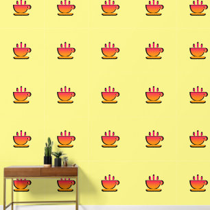 Papier Peint Rainbow Cup De Java Yellow Kitchen