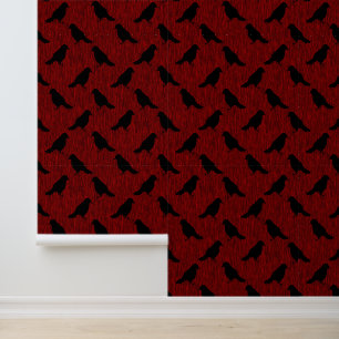 Papier Peint Ravages sur rouge