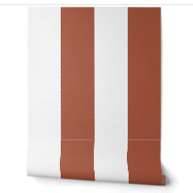 Rayure cabane de transat gras Terracotta