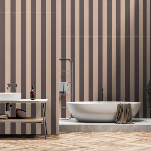 Papier Peint Rayures brun clair et foncé