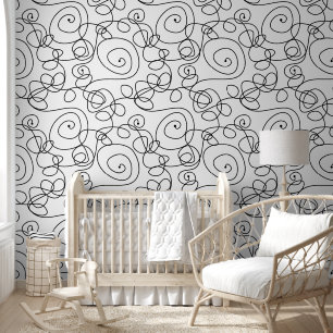 Papier Peint Rayures et Lignes Colorées 1 Spirales