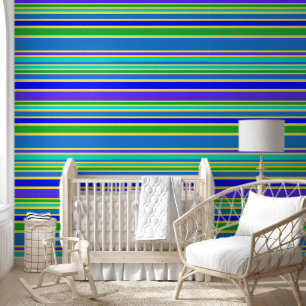 Papier Peint Rayures et Lignes Colorées 4a