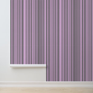 Papier Peint Rayures Gris Violet
