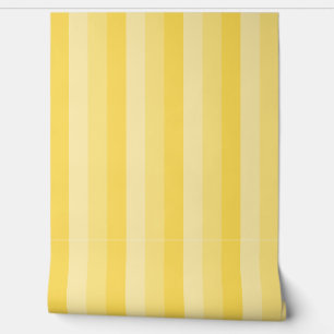 Papier Peint Rayures jaunes