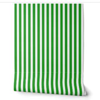 Papier Peint Rayures Vertes