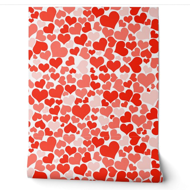 Papier peint Red Hearts (Déroulement)