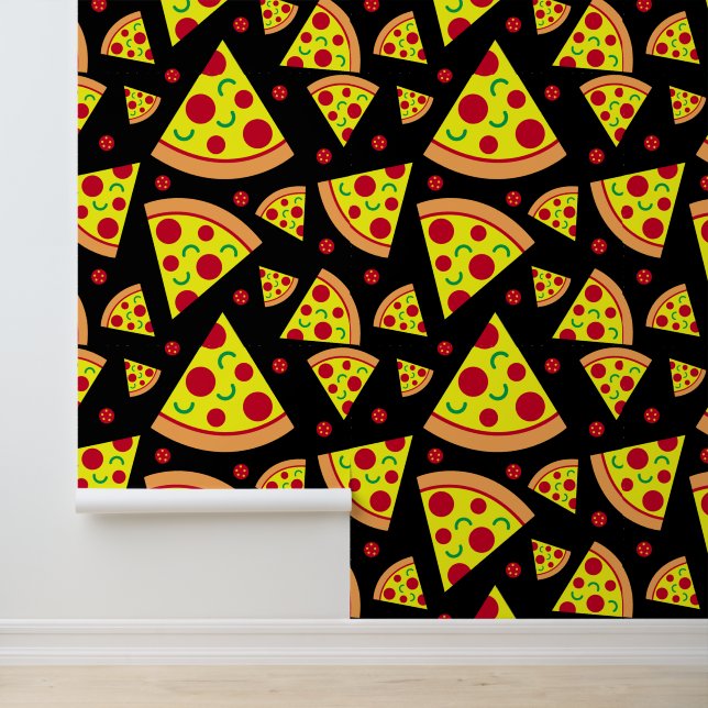 Papier Peint Restaurant Italien Pepperoni Pizza Slices (Application)