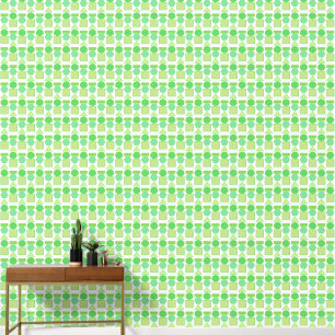 Papier Peint Retro les années 70 vert géométrique formes reposa