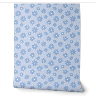 Papier Peint Retro Périwinkle Daisies Floral Nursery
