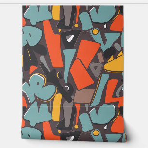 Papier Peint Retro Rendezvous : Abstrait moderne du milieu du s