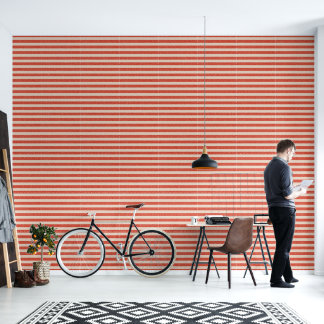 Papier Peint Retro vintage striped pattern wallpaper.