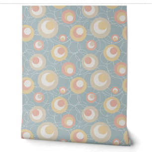 Papier Peint Retro Whimsy Pastel Leopard Spots et Cercles