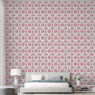 Papier Peint Rodéo Rose Cowgirl Disco Peel & Stick