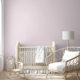Papier Peint Rose clair avec points blancs Enfants esthétiques 