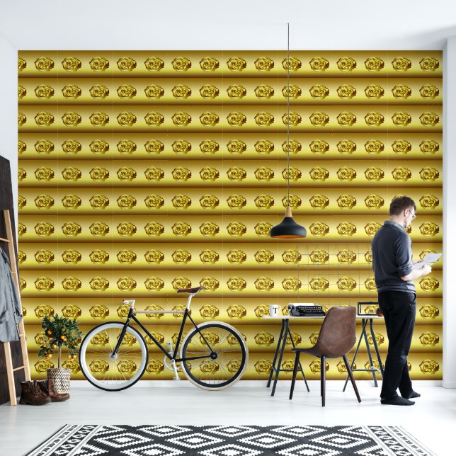 Papier Peint Rose d'or (Salon)