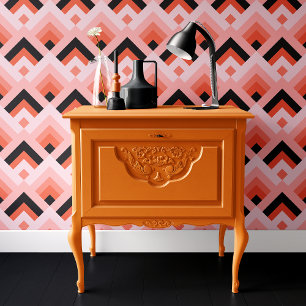 Papier Peint Rose et noir géométrique Halloween tendance