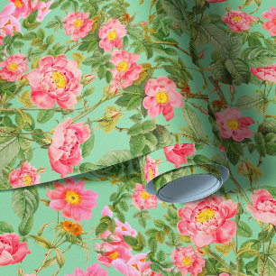 Papier peint Roses roses vintages