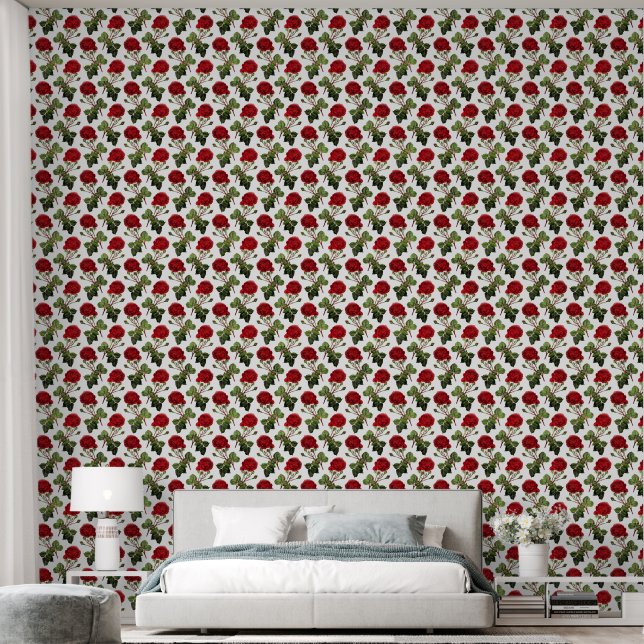 Papier Peint Roses rouges, Roses rouges, (Chambre à coucher)