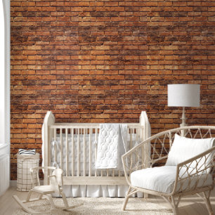 PAPIER PEINT ROUGE BRICKS PEEL AND STICK WALLPAPER