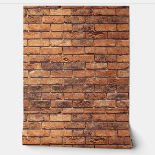 PAPIER PEINT ROUGE BRICKS PEEL AND STICK WALLPAPER