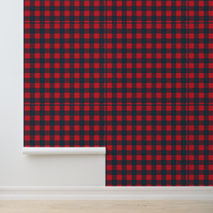 Papier peint rouge et noir Checks