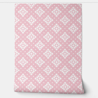 Papier Peint (S) 2502222A Retro Dotty Diamond Pink Background