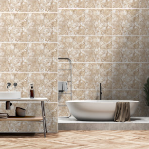 Papier Peint Sable Tan Nautique Couleur Lite Khaki Faux Tiles
