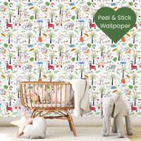 Safari Animaux Motifs Peel And Stick
