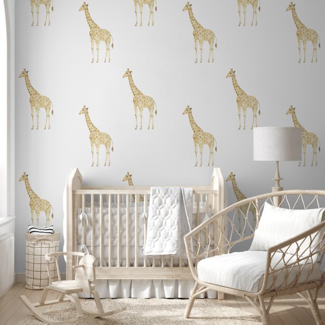 Papier Peint Safari Giraffes animal (Enfants)