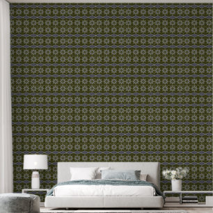 Papier Peint Sage Leafy floral Octagon et Diagonal