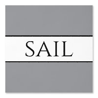 SAIL Chic moderne Gris noir blanc rayures