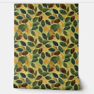 Papier Peint Saison terre cuite orange sauge jaune