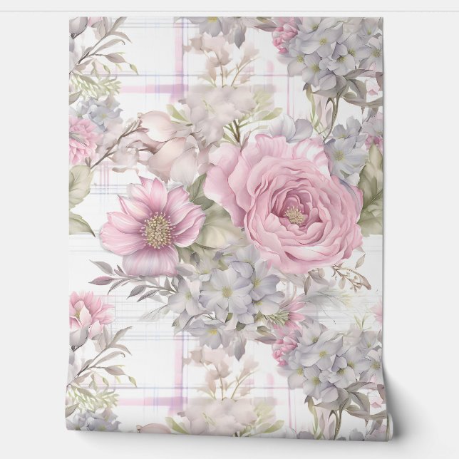 Papier Peint Sakura Blush Serenade Botanique (Déroulement)