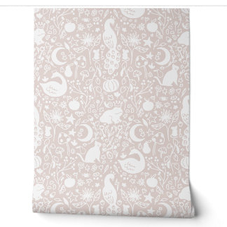 Papier Peint Salle de bain de la pouponnière de jardin magique 