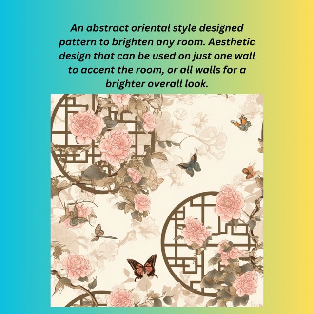 Papier Peint Scène Abstraite du jardin oriental (Créateur téléchargé)